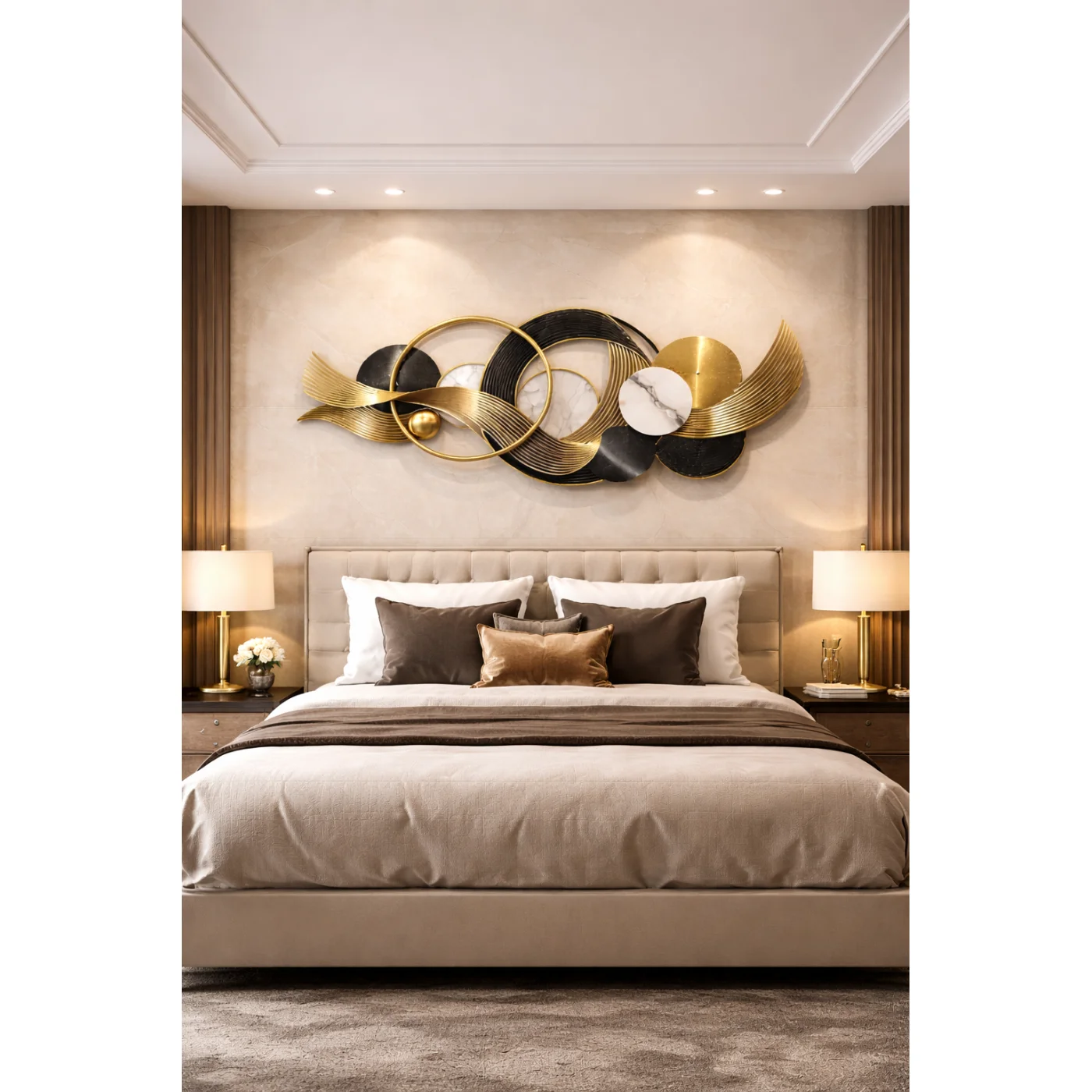 Aurelia Luxe Metal Wall Sculpture