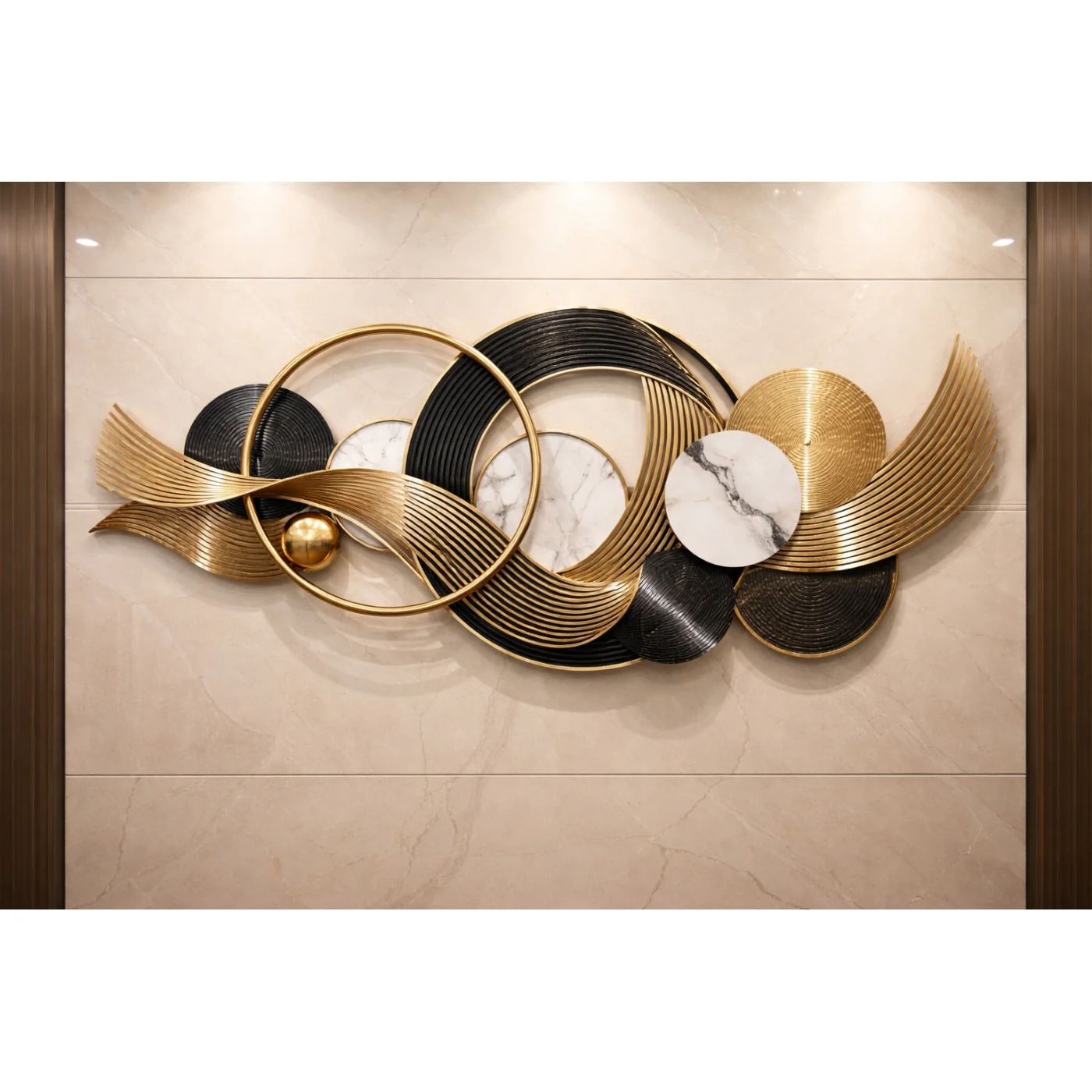 Aurelia Luxe Metal Wall Sculpture