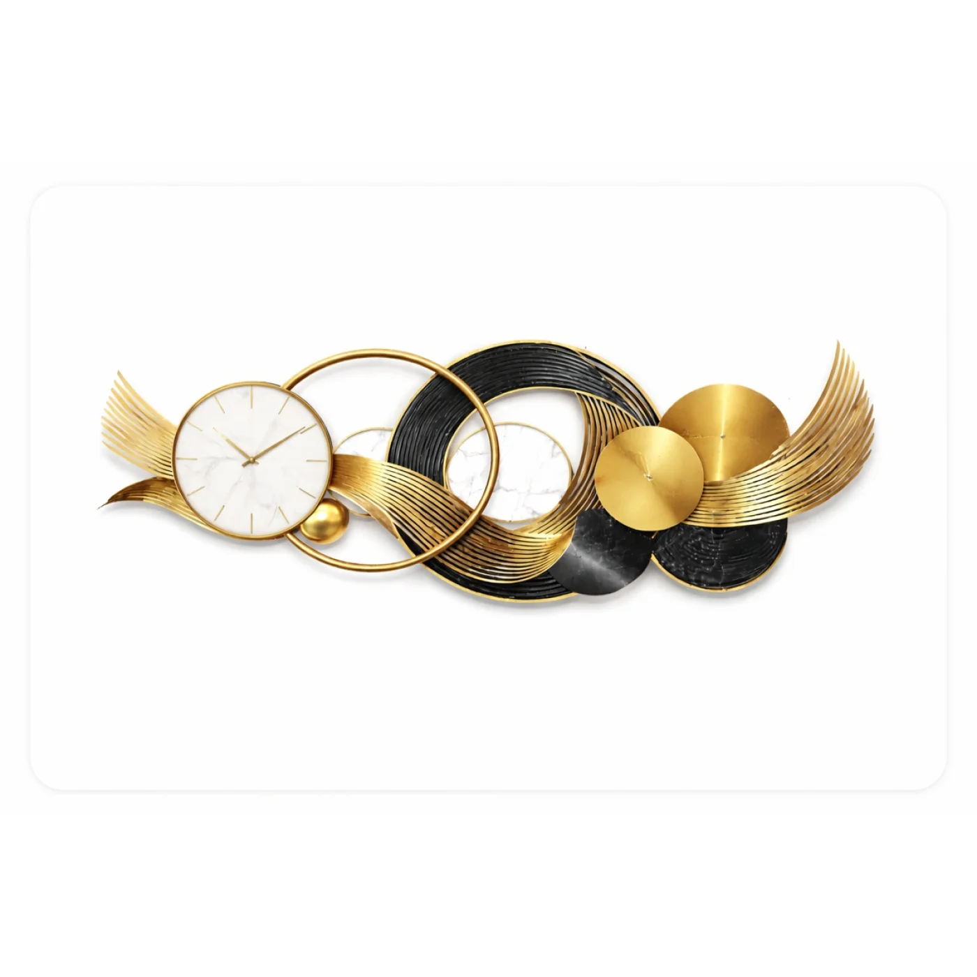 Aurelia Time Luxe Wall Art with Clock