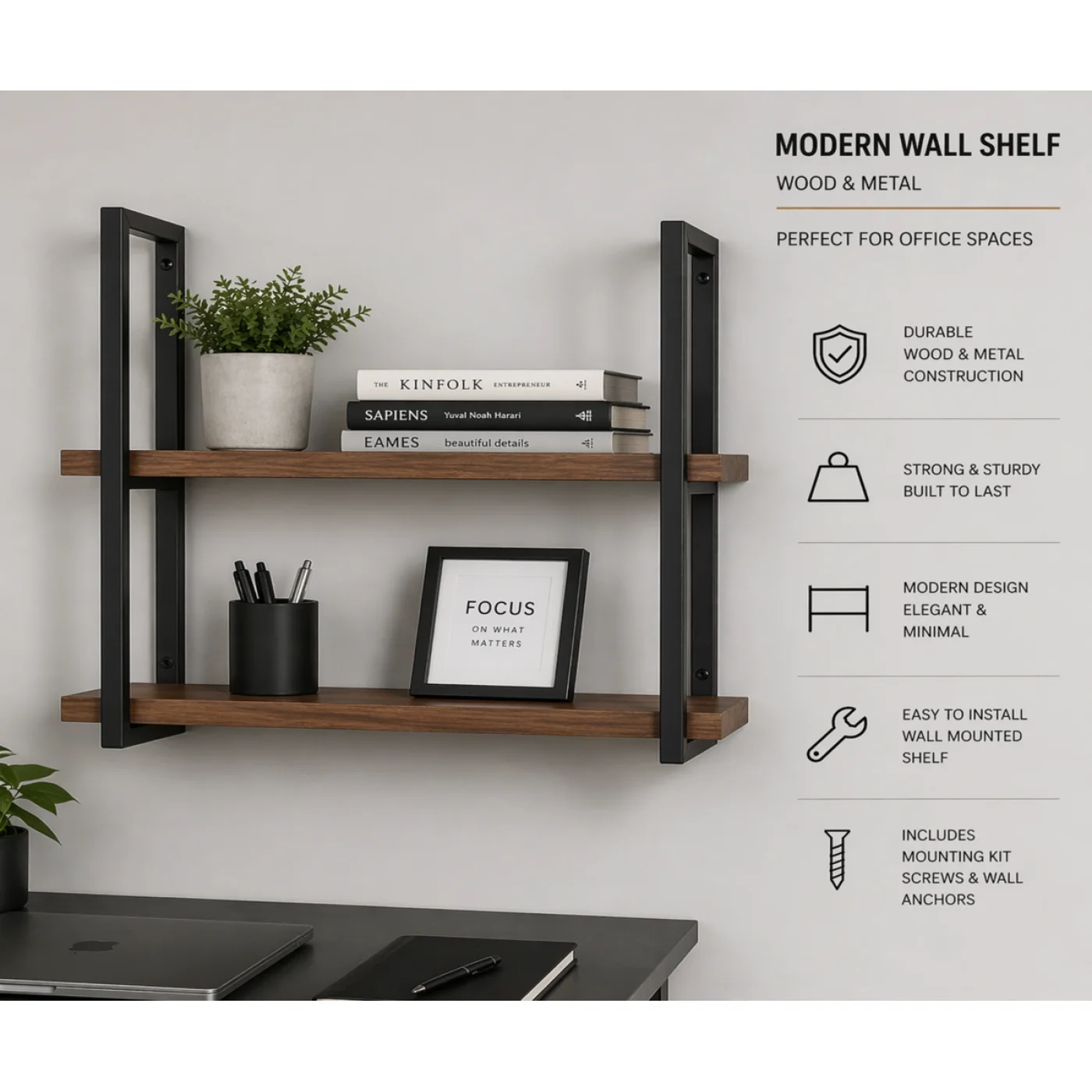 Ruff Decor™ Axiom Frame Wall Shelf Series