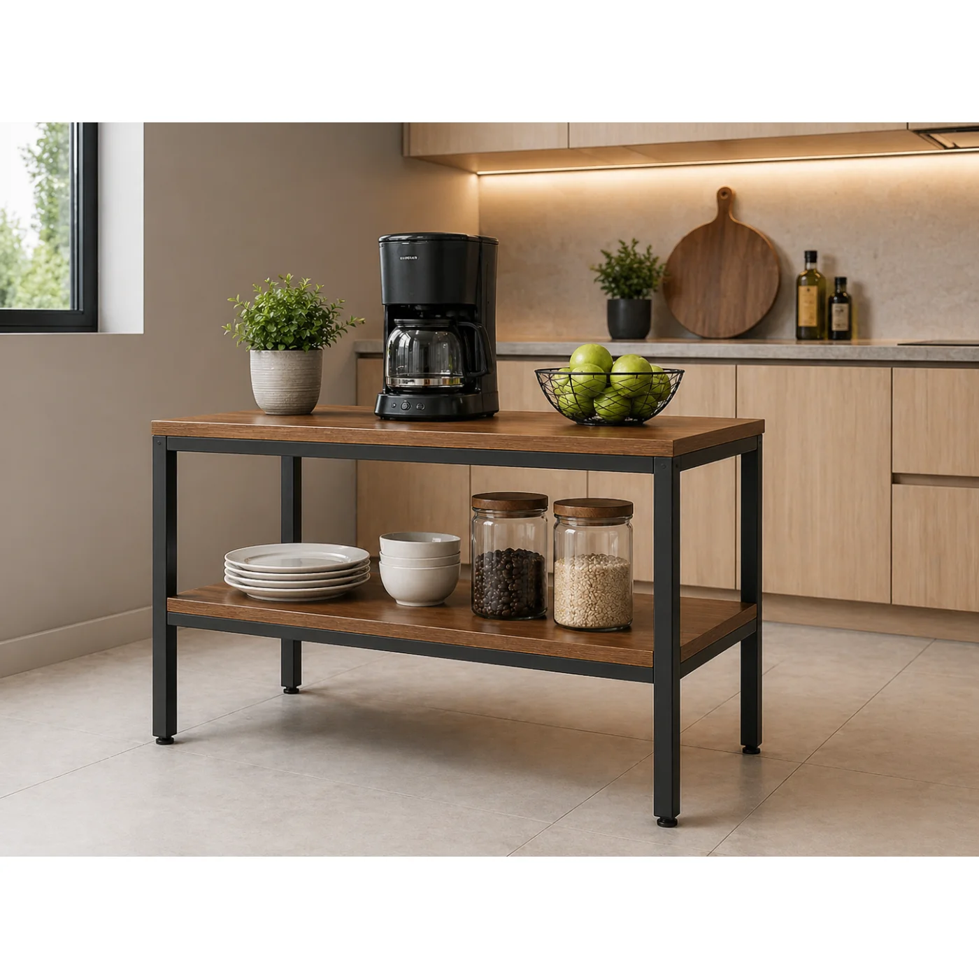 Ruff Decor Veyra™ 2-Tier Kitchen Storage Table