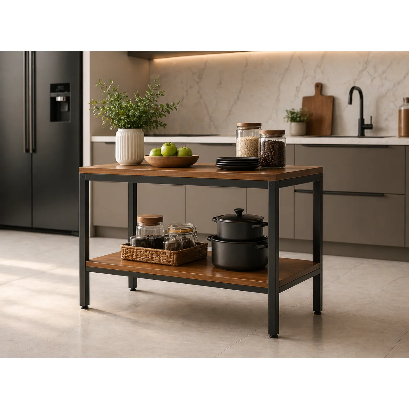 Ruff Decor Veyra™ 2-Tier Kitchen Storage Table
