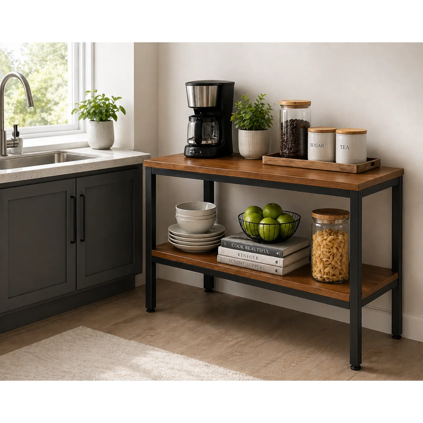 Ruff Decor Veyra™ 2-Tier Kitchen Storage Table